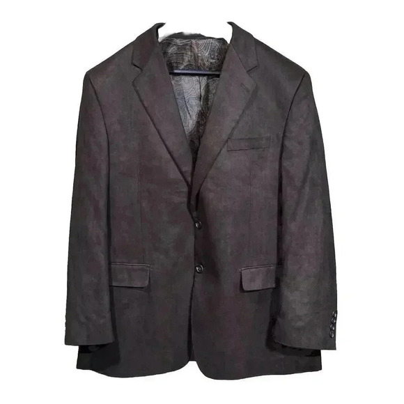 Lauren Ralph Lauren Sport Coat Polyester Size 44R Brown 2 Button Blazer - Picture 1 of 11
